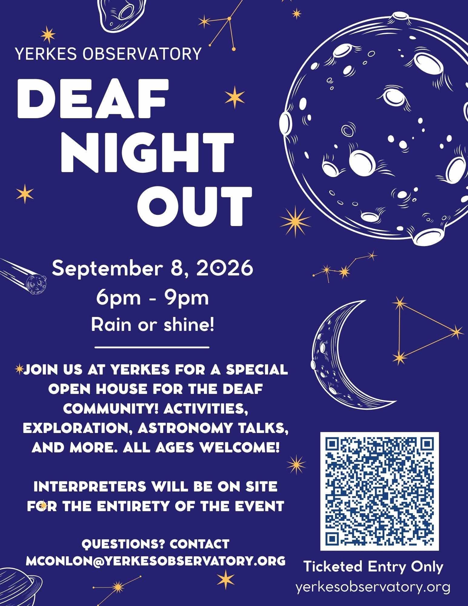 Deaf Night Out at Yerkes Observatory
