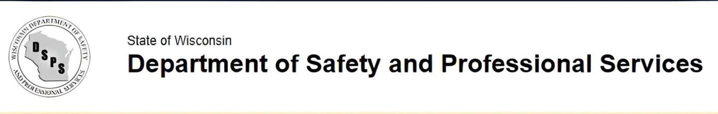 WI Department of Safety and Professional Services Logo